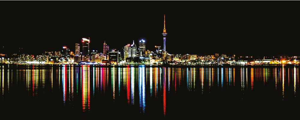 Auckland night skyline